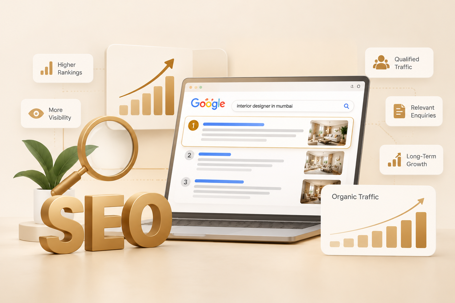 SEO tools we use: Google Search Console, Google Analytics, Semrush, Google Maps and PageSpeed Insights